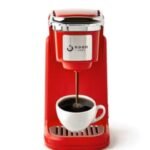 ماكينة صنع القهوة كي كب بضغط عالٍ - سعة 0.3 لتر وقدرة 800 وات، لون أحمر 0.3 L 800 W AC-507K أحمر