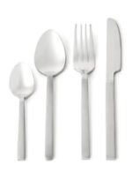 ⁦16 Pc Set طقم أدوات مائدة سيلفروير مصنوعة من الستانلس ستيل مكون من 16 قطعة - سكاكين وشوك وملاعق مائدة كبيرة وملاعق صغيرة - لون فضي أنتيلا فضي أنتيلا⁩ - الصورة ⁦6⁩
