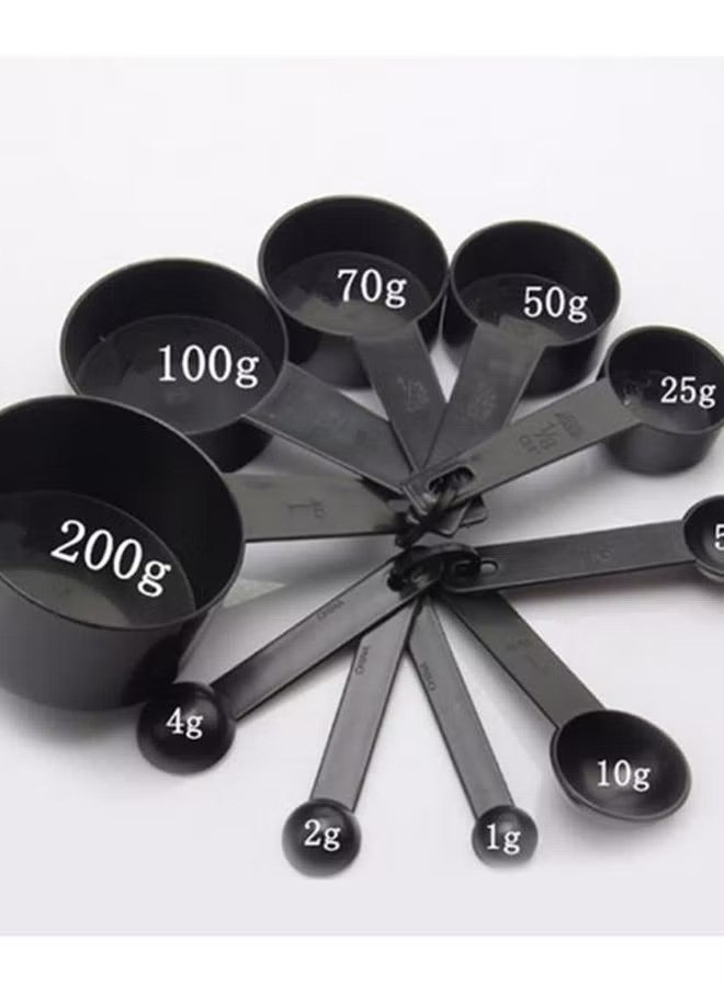109417557PR43-1 أكواب قياس بلاستيكية مكونة من 10 قطع أسود 200 جرام أسود 200جرام - الصورة 1
