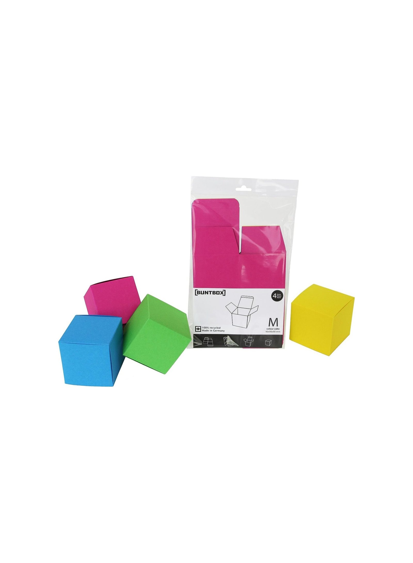 4260370170482R59-1 مجموعة مكعبات ملونة بشكل مربع رائع من بنتبوكس، مقاس متوسط (M) - الصورة 1
