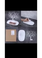 ⁦علاقة على شكل شجرة لتعليق الأغراض الصغيرة، لون أبيض⁩ - الصورة ⁦2⁩