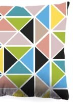 ⁦وسادة ديكور مصنوعة من القطن 100٪ بحشوة من المايكروفايبر بمقاس 45×45 سم لديكور غرفتي النوم والمعيشة، لون أزرق تريسيلو أزرق تريسيلو Standard Size⁩ - الصورة ⁦2⁩