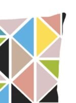 ⁦وسادة ديكور مصنوعة من القطن 100٪ بحشوة من المايكروفايبر بمقاس 45×45 سم لديكور غرفتي النوم والمعيشة، لون أزرق تريسيلو أزرق تريسيلو Standard Size⁩ - الصورة ⁦3⁩