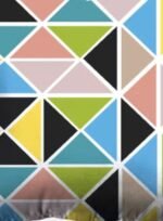 ⁦وسادة ديكور مصنوعة من القطن 100٪ بحشوة من المايكروفايبر بمقاس 45×45 سم لديكور غرفتي النوم والمعيشة، لون أزرق تريسيلو أزرق تريسيلو Standard Size⁩ - الصورة ⁦4⁩