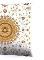 ⁦وسادة ديكور مصنوعة من القطن 100٪ بحشوة من المايكروفايبر بمقاس 45×45 سم لديكور غرفتي النوم والمعيشة، لون أماليا فيستيف أماليا Standard Size⁩ - الصورة ⁦2⁩