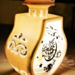 ⁦فانوس لون ابيض يعمل بالبطارية مقاس : 20*13 سم⁩ - الصورة ⁦2⁩