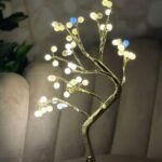 شجرة اضائة ليد لون بني