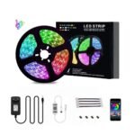 شريط إضاءة LED ذكي RGB DC12V 5050 RGB LED شرائط الإضاءة الخلفية الخفيفة التحكم عن طريق التطبيق مقاوم للماء 12 فولت