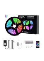 شريط إضاءة LED ذكي RGB DC12V 5050 RGB LED شرائط الإضاءة الخلفية الخفيفة التحكم عن طريق التطبيق مقاوم للماء 12 فولت
