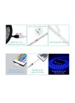 ⁦شريط إضاءة LED ذكي RGB DC12V 5050 RGB LED شرائط الإضاءة الخلفية الخفيفة التحكم عن طريق التطبيق مقاوم للماء 12 فولت⁩ - الصورة ⁦4⁩