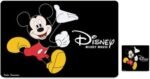⁦طقم مفارش مائدة طعام مع قواعد شاي باللون الأسود من Kuber Industries Disney Mickey Mouse مصنوع من مادة PVC⁩ - الصورة ⁦2⁩