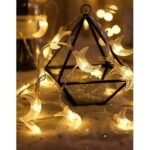 سلسلة ضوء لرمضان بلمبة على شكل القمر - 20 قطعة