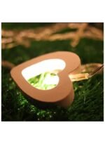 ⁦شريط انارة شكل قلب خشبي-10 ليد -1.2 متر ( اصفر)⁩ - الصورة ⁦3⁩