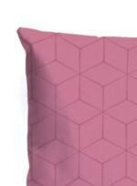 ⁦وسادة ديكور مصنوعة من القطن 100٪ بحشوة من المايكروفايبر بمقاس 45×45 سم لديكور غرفتي النوم والمعيشة، لون أرجواني أشكال هندسية بلون أرجواني Standard Size⁩ - الصورة ⁦3⁩